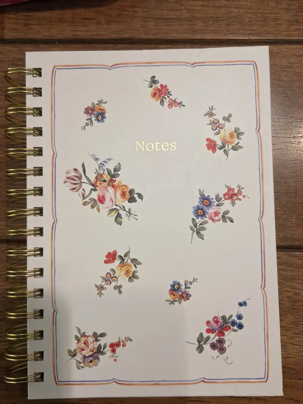 Floral Set Of Spiral Note Books